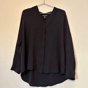Eileen Fisher 100% silk Black Blouse- women’s medium